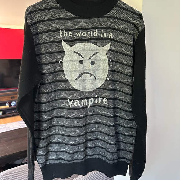 Vintage sweater Smashing Pumpkins World is a Vampire print - Picture 5 of 7
